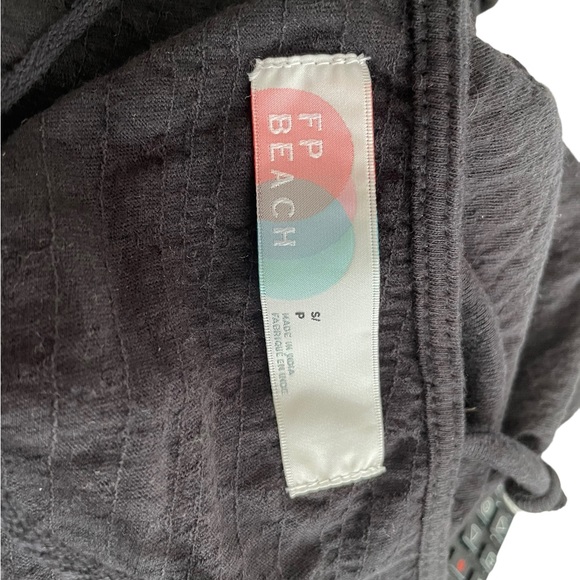 Free People Beach VIVI MINI Dress Cover Up Black Woman Small New Tags Coastal - Picture 9 of 15